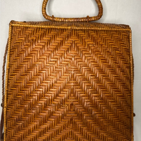 Brown Woven Crossbody Bag - Picture 6 of 13